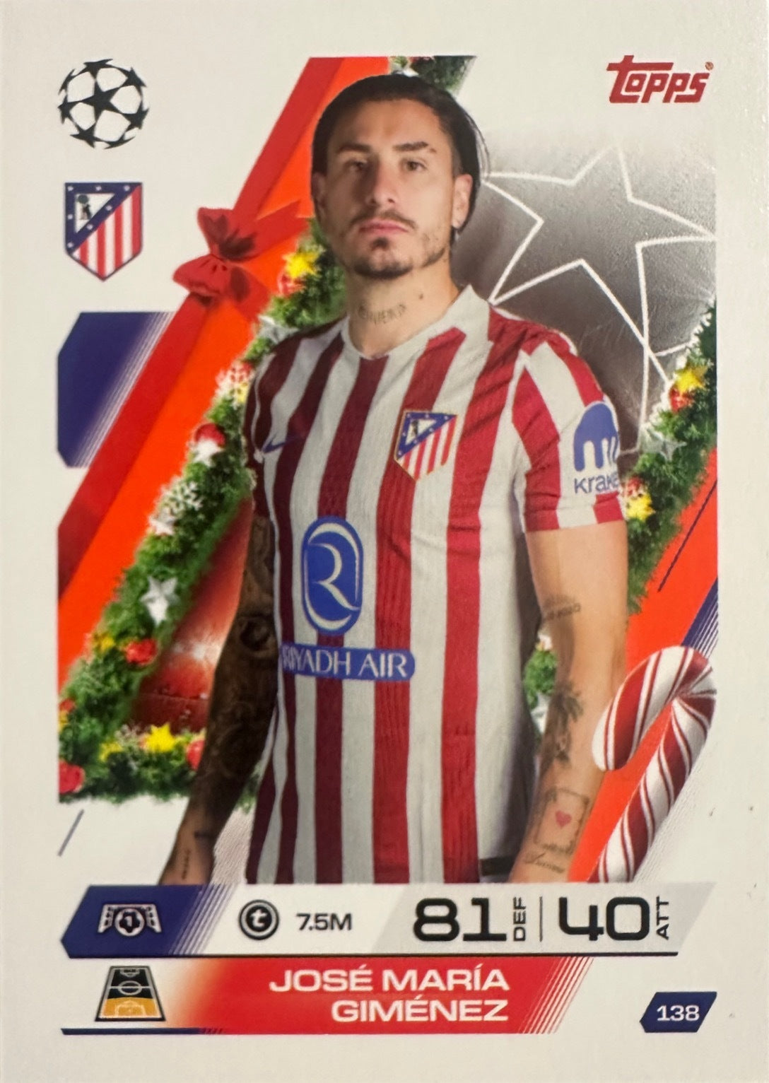 Topps Match Attax 2025/26 UCL Champions League - Scegli Parallel Festive Squadzone