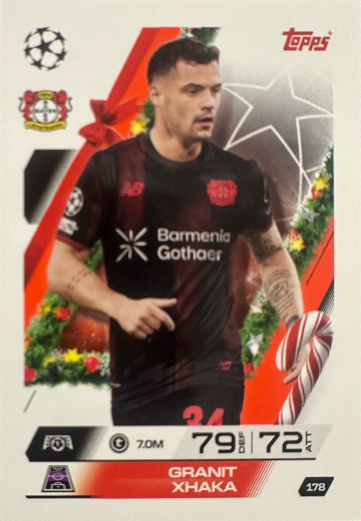 Topps Match Attax 2025/26 UCL Champions League - Scegli Parallel Festive Squadzone