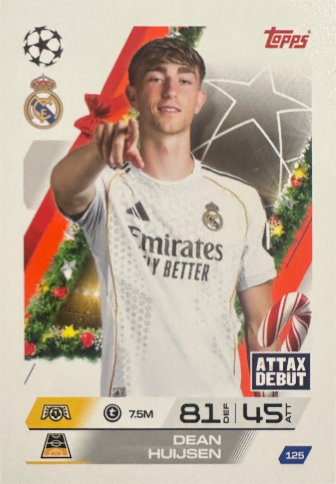 Topps Match Attax 2025/26 UCL Champions League - Scegli Parallel Festive Squadzone