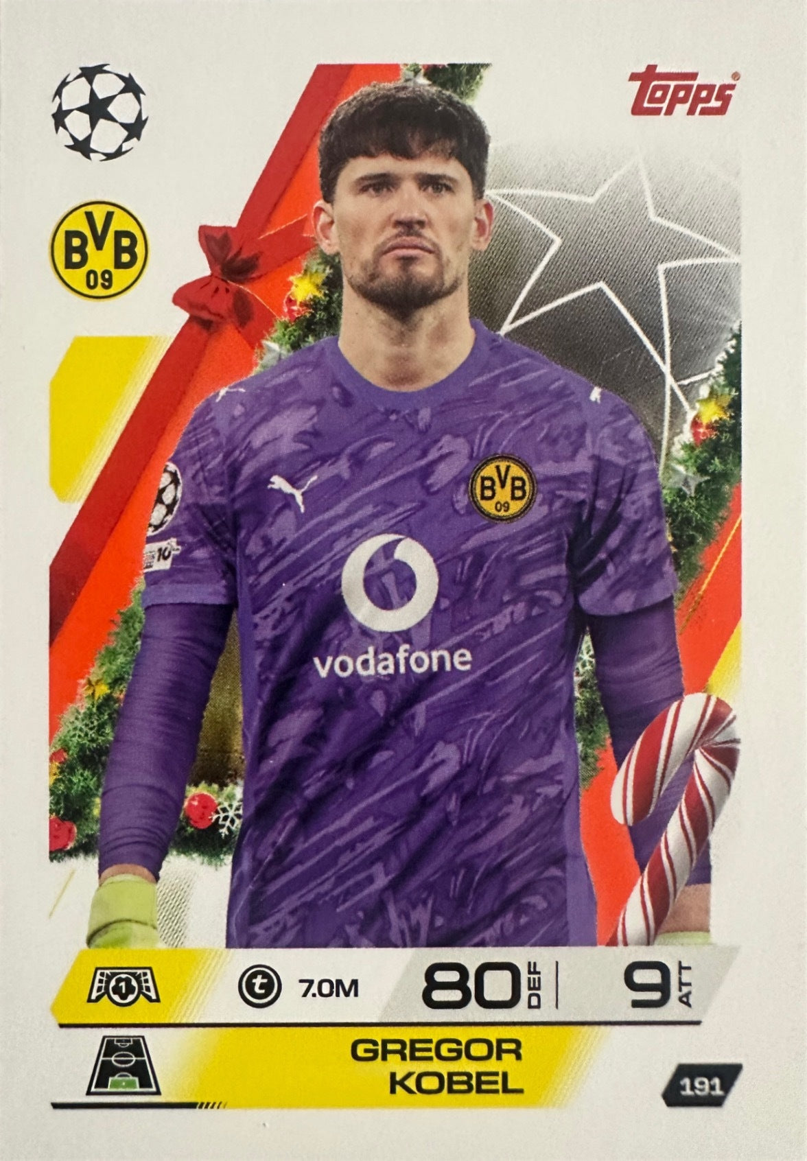 Topps Match Attax 2025/26 UCL Champions League - Scegli Parallel Festive Squadzone