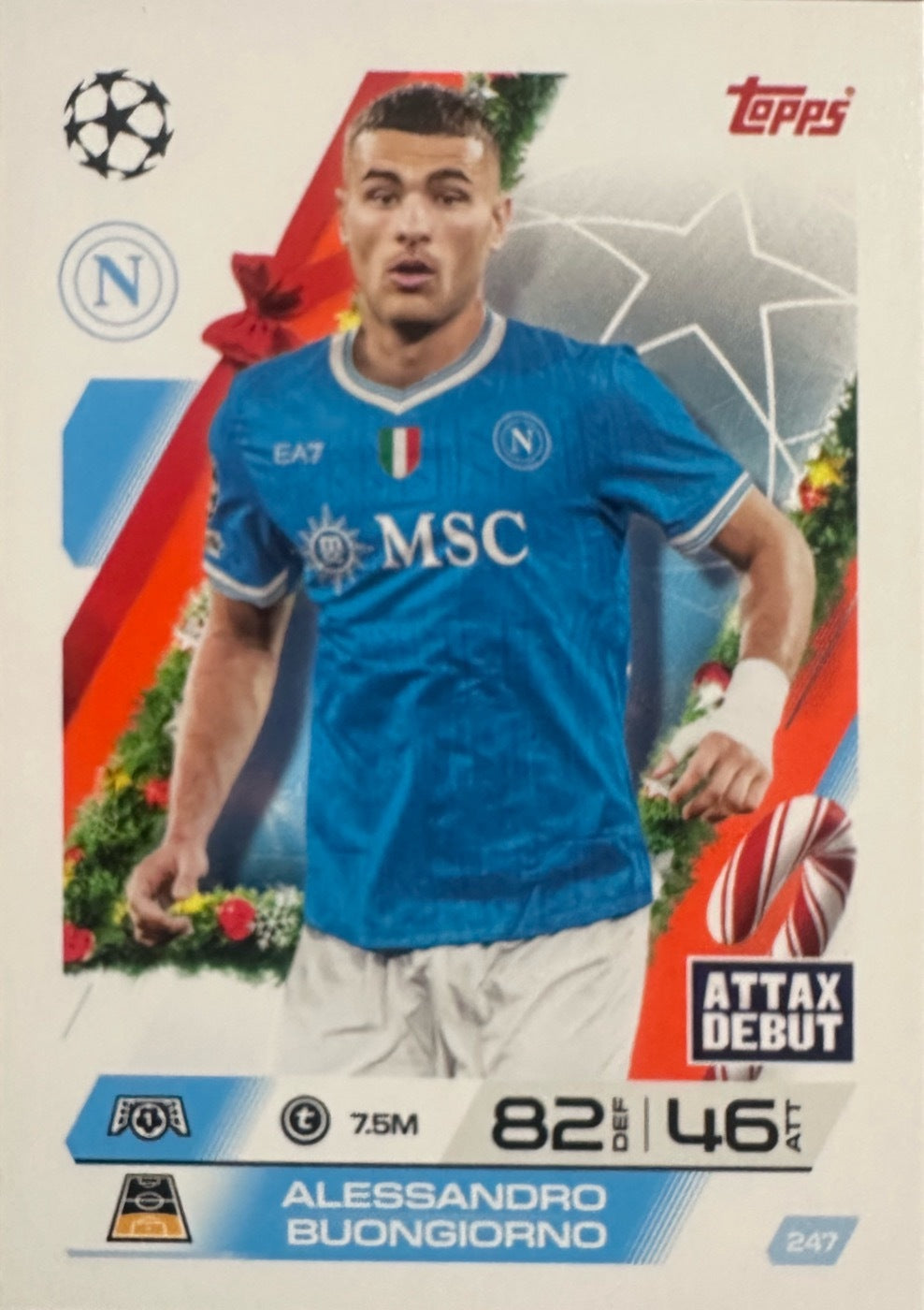 Topps Match Attax 2025/26 UCL Champions League - Scegli Parallel Festive Squadzone