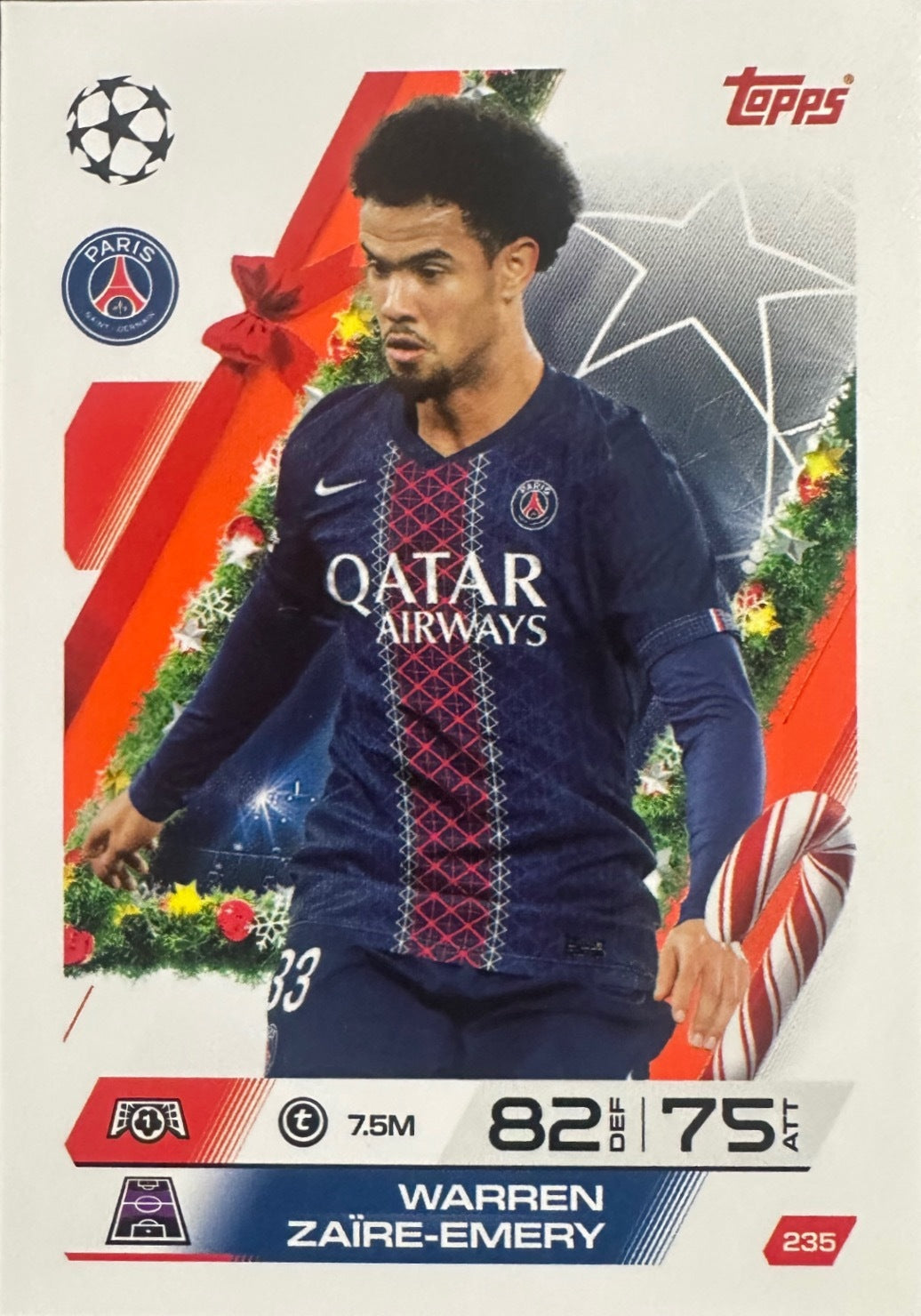 Topps Match Attax 2025/26 UCL Champions League - Scegli Parallel Festive Squadzone