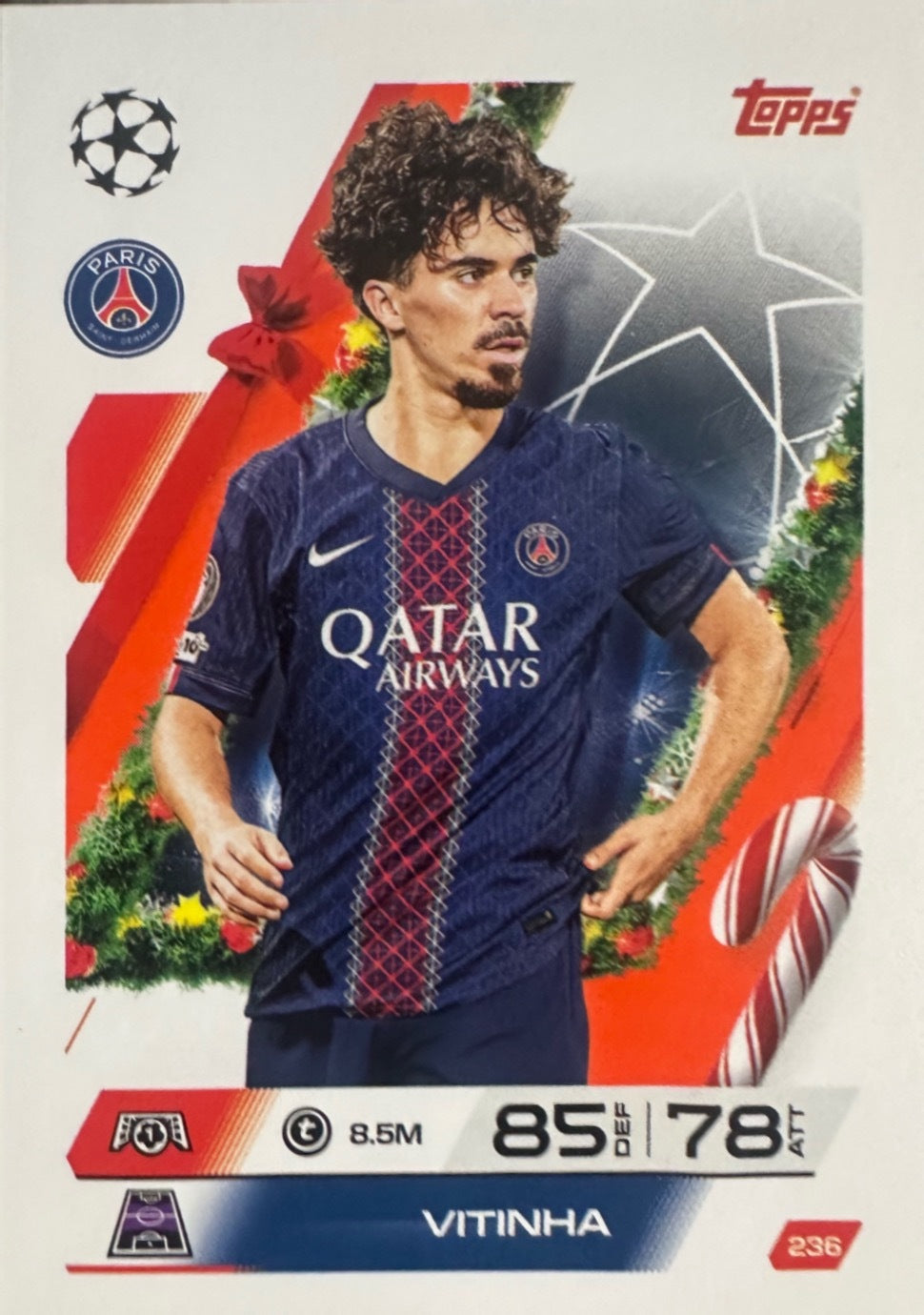 Topps Match Attax 2025/26 UCL Champions League - Scegli Parallel Festive Squadzone