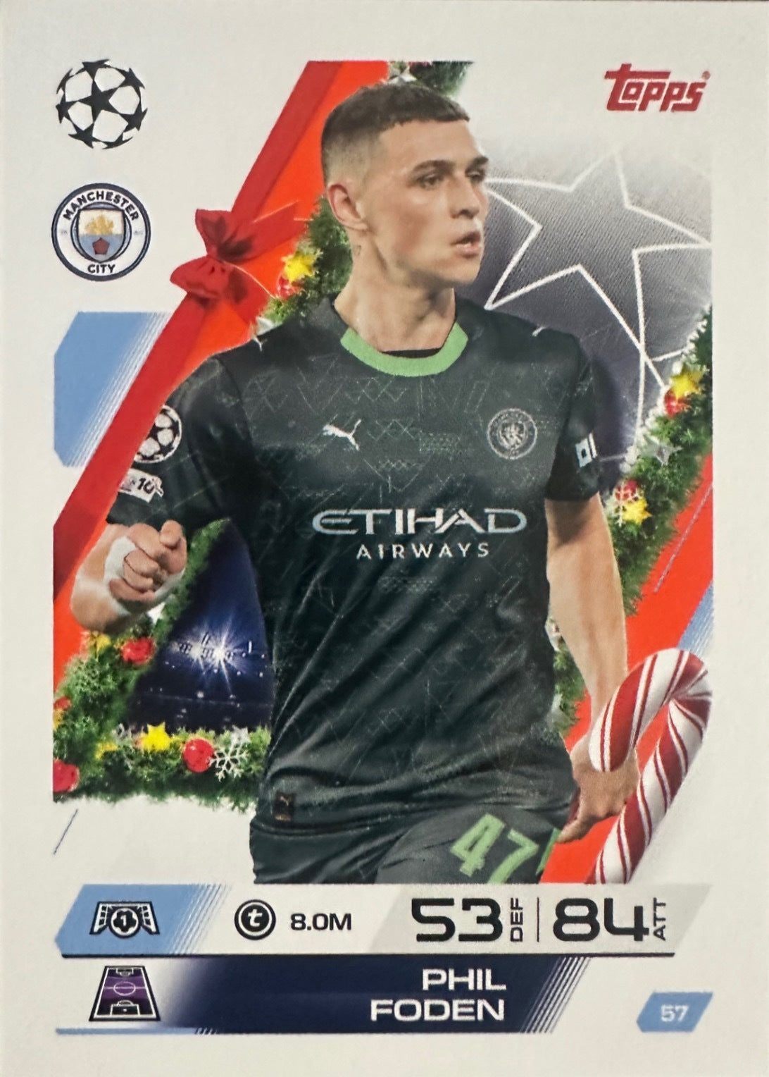 Topps Match Attax 2025/26 UCL Champions League - Scegli Parallel Festive Squadzone