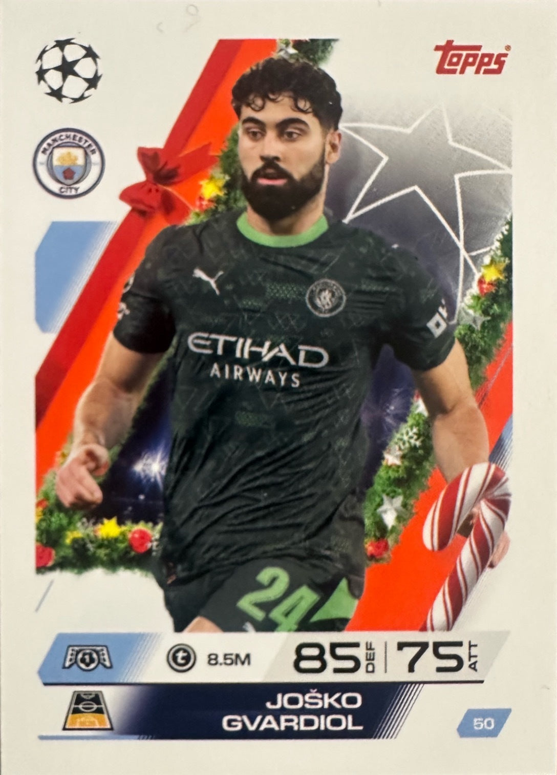 Topps Match Attax 2025/26 UCL Champions League - Scegli Parallel Festive Squadzone