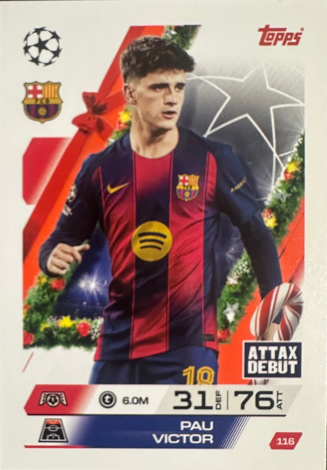 Topps Match Attax 2025/26 UCL Champions League - Scegli Parallel Festive Squadzone
