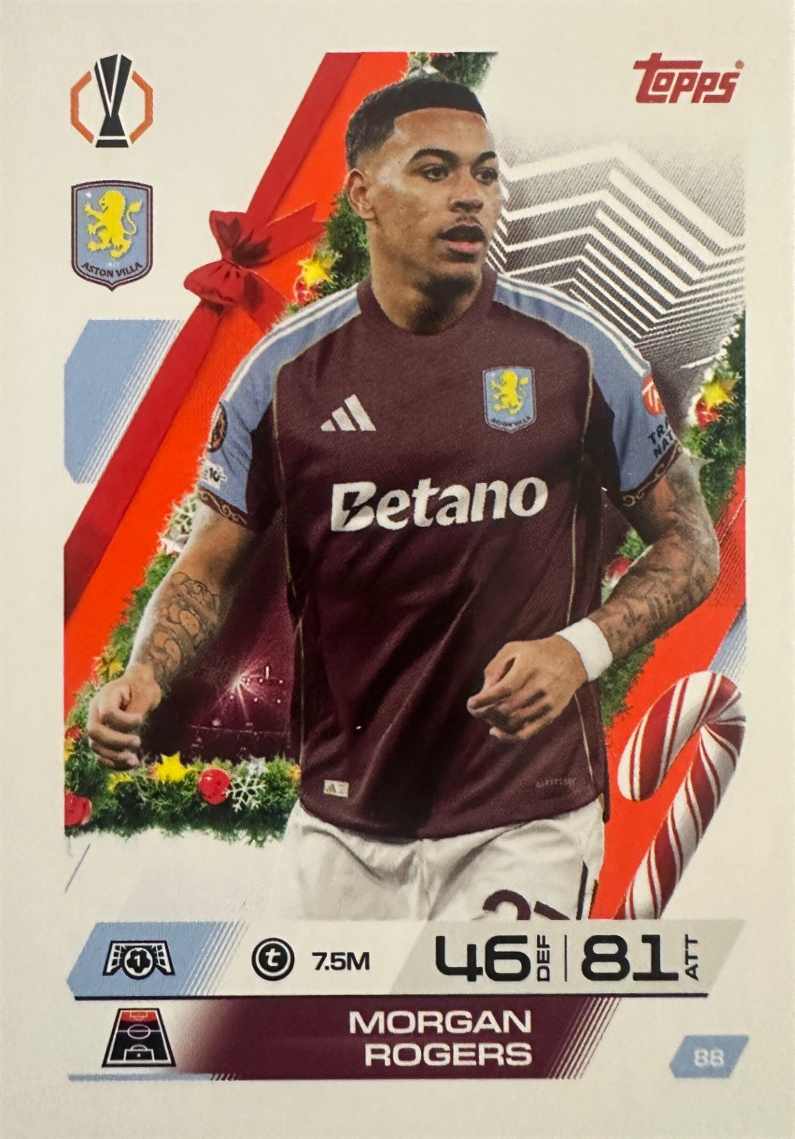 Topps Match Attax 2025/26 UCL Champions League - Scegli Parallel Festive Squadzone