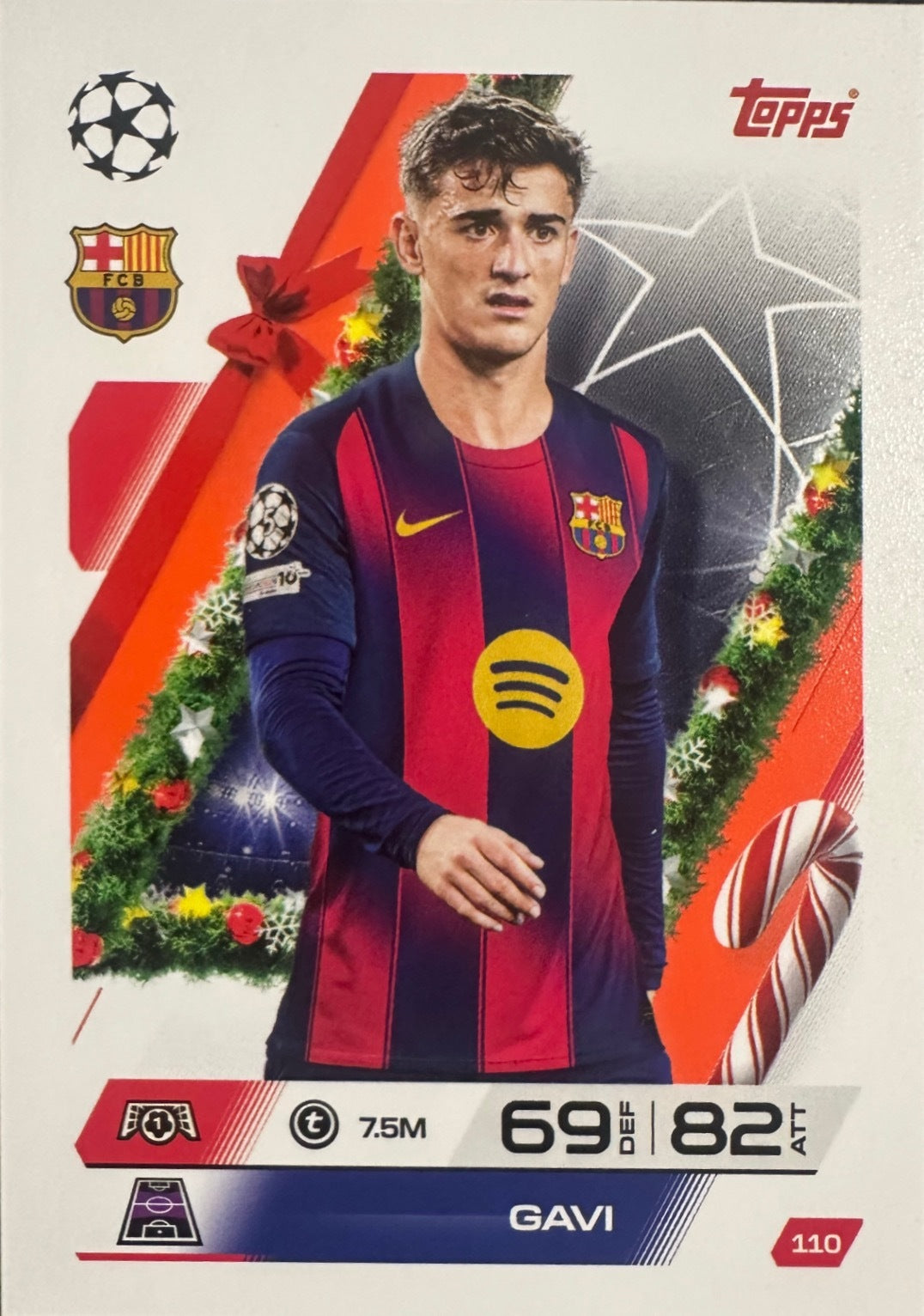 Topps Match Attax 2025/26 UCL Champions League - Scegli Parallel Festive Squadzone