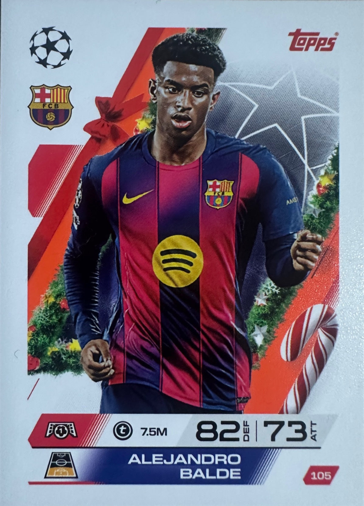 Topps Match Attax 2025/26 UCL Champions League - Scegli Parallel Festive Squadzone