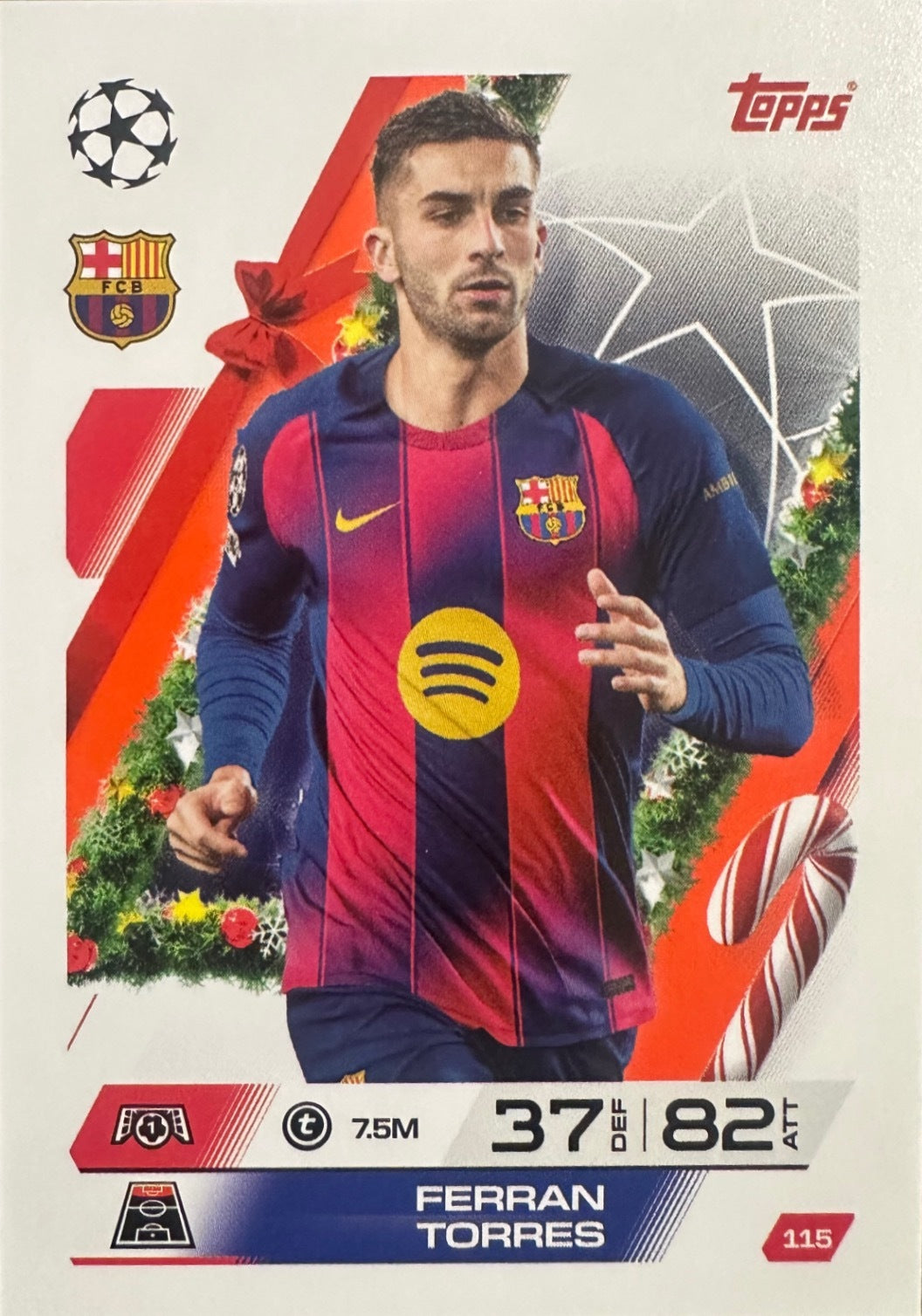 Topps Match Attax 2025/26 UCL Champions League - Scegli Parallel Festive Squadzone
