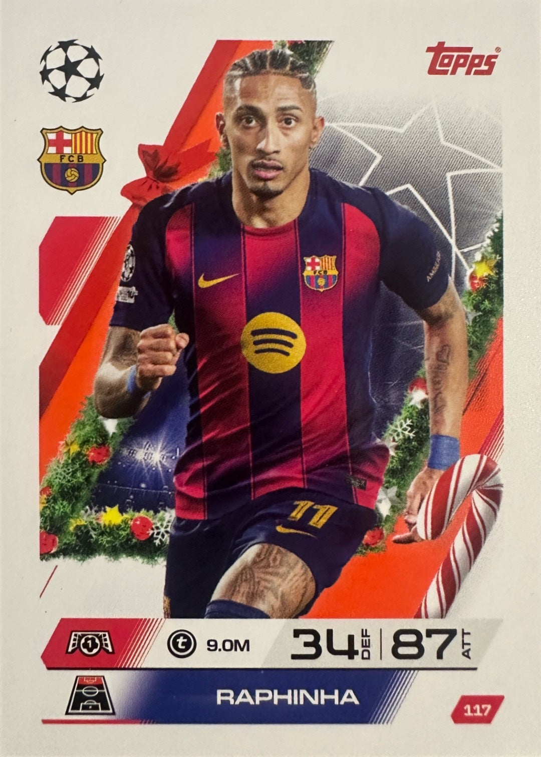Topps Match Attax 2025/26 UCL Champions League - Scegli Parallel Festive Squadzone