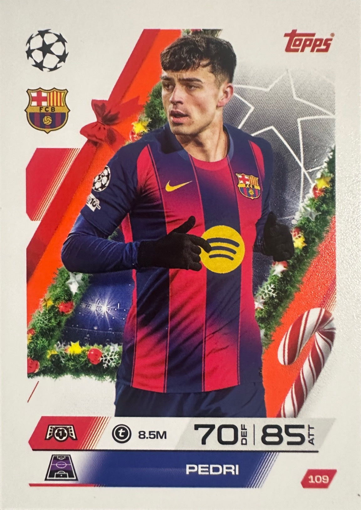 Topps Match Attax 2025/26 UCL Champions League - Scegli Parallel Festive Squadzone