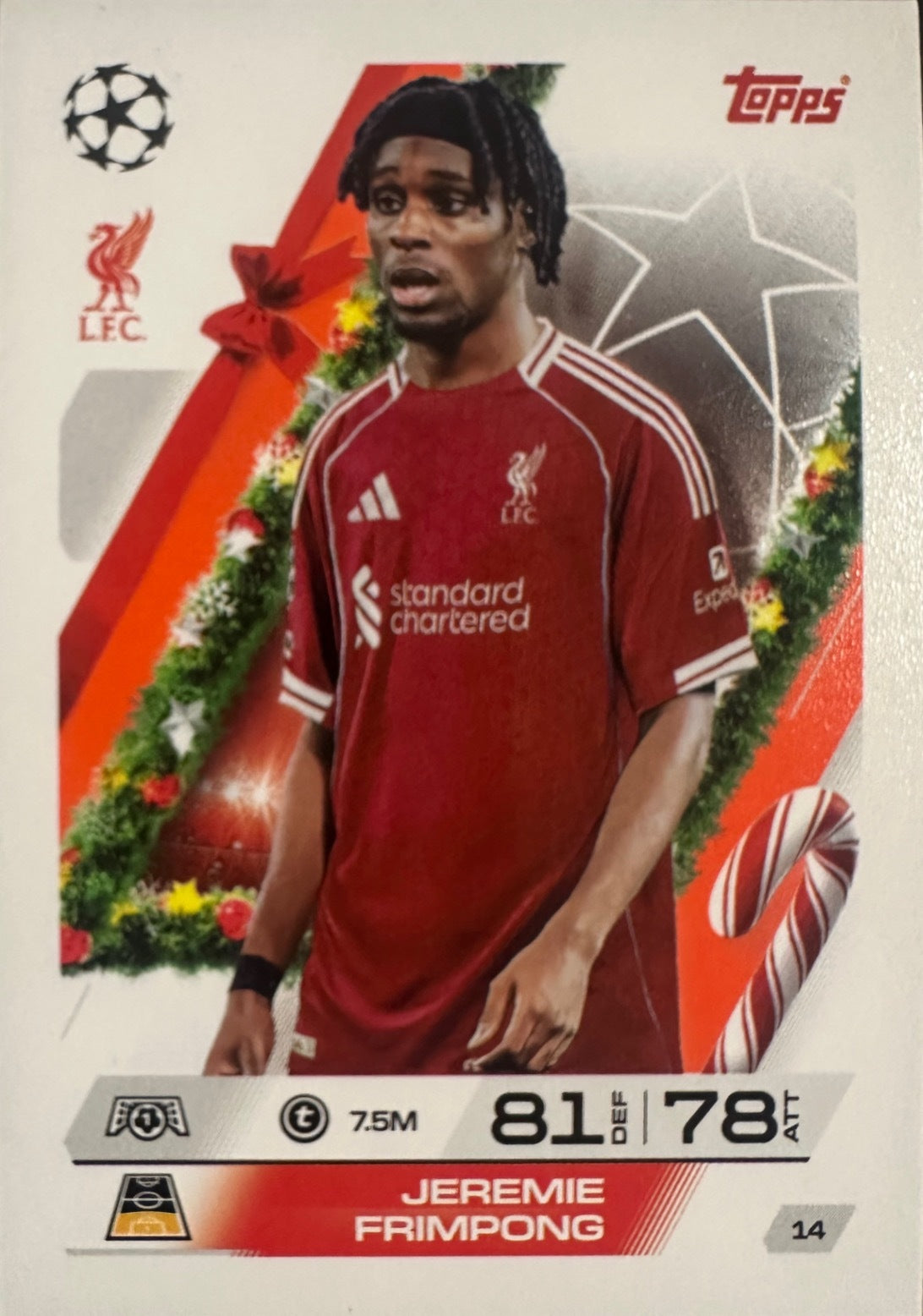 Topps Match Attax 2025/26 UCL Champions League - Scegli Parallel Festive Squadzone