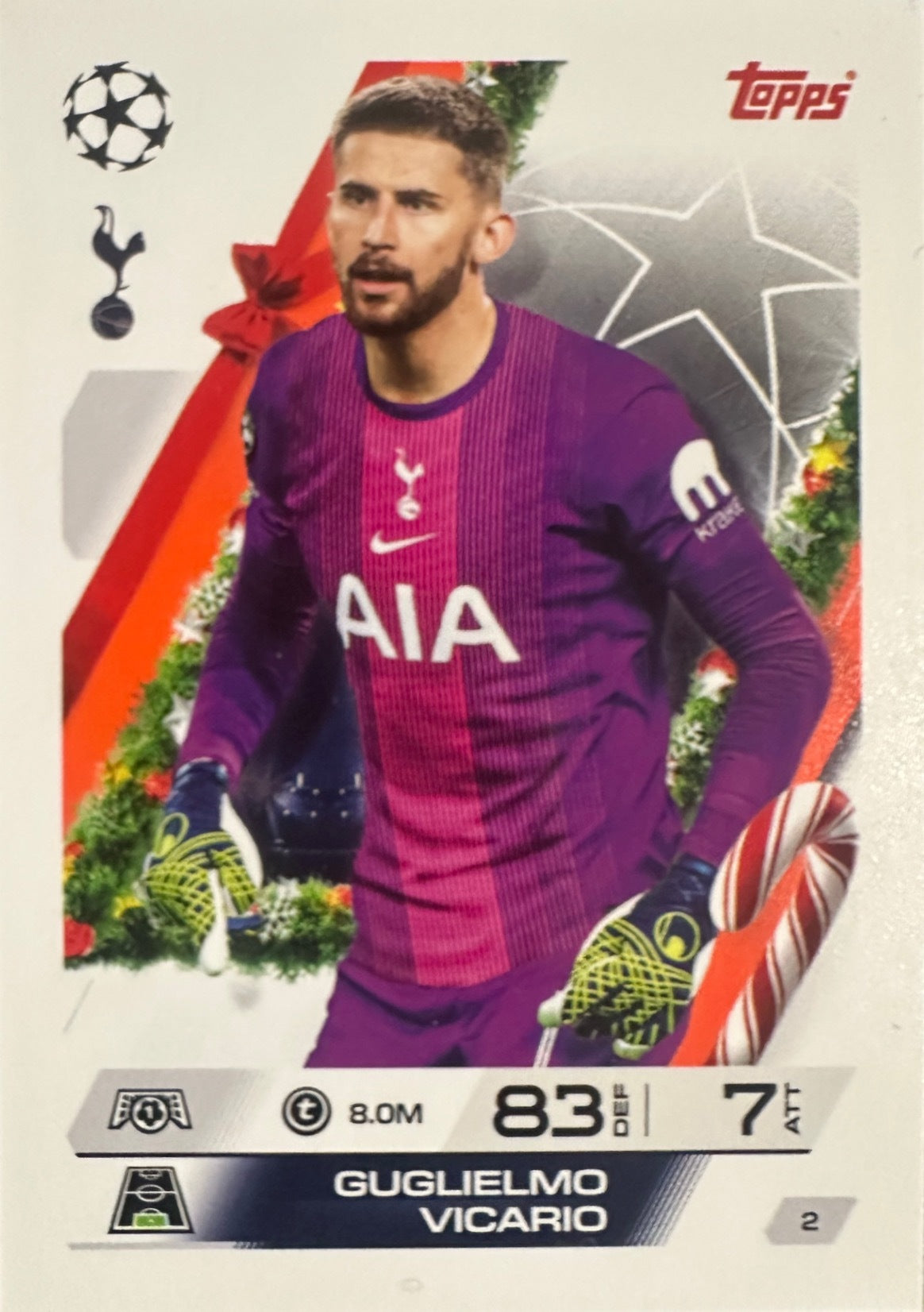 Topps Match Attax 2025/26 UCL Champions League - Scegli Parallel Festive Squadzone