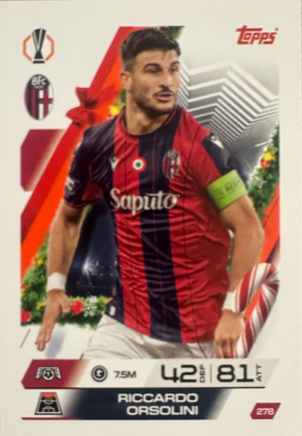 Topps Match Attax 2025/26 UCL Champions League - Scegli Parallel Festive Squadzone