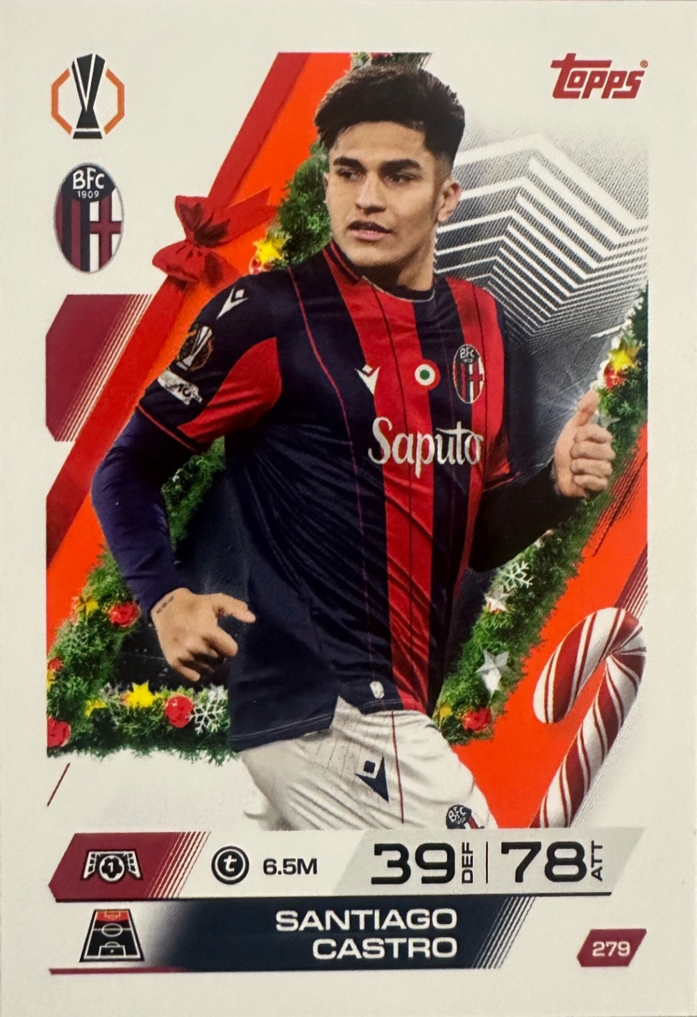Topps Match Attax 2025/26 UCL Champions League - Scegli Parallel Festive Squadzone