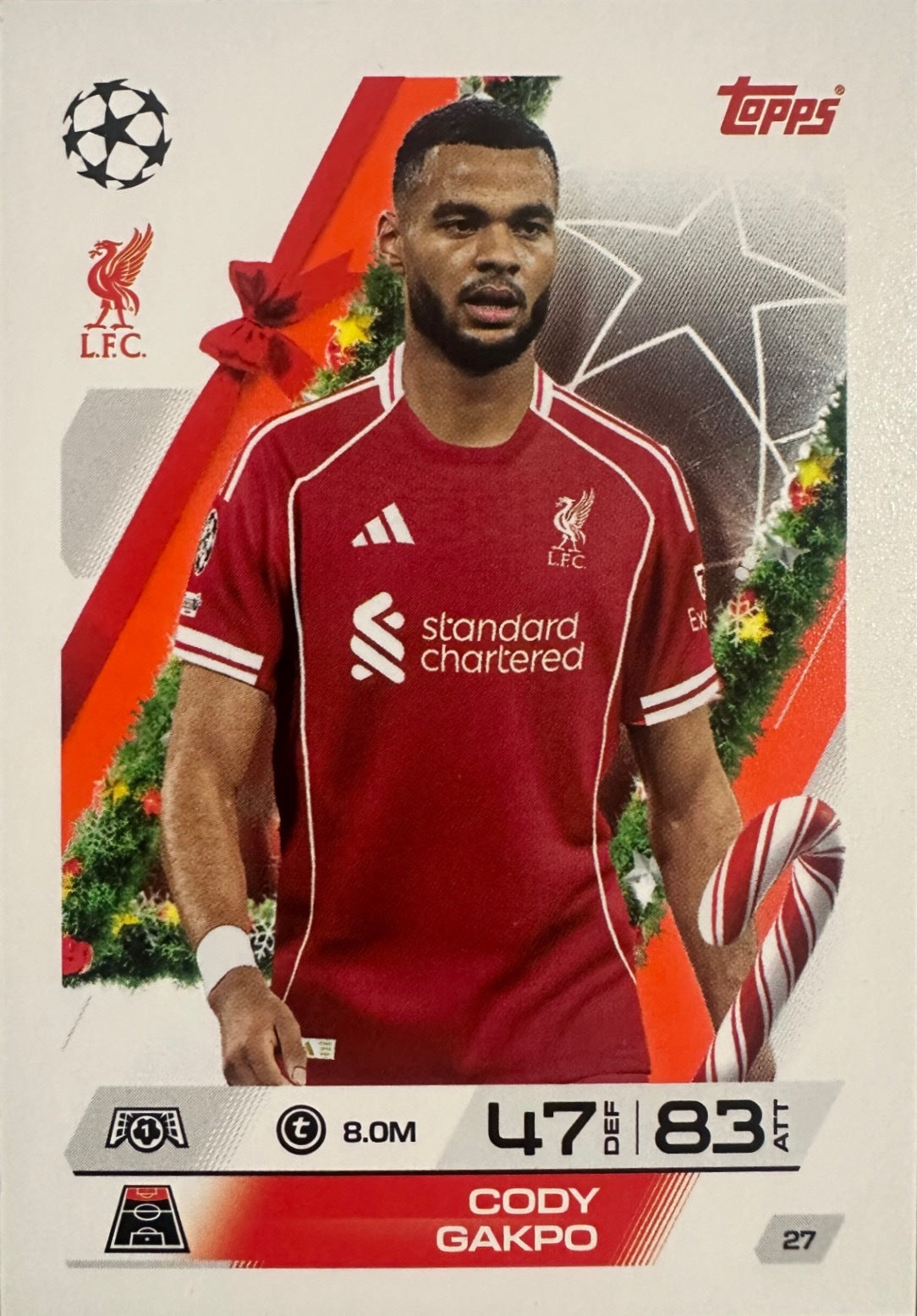 Topps Match Attax 2025/26 UCL Champions League - Scegli Parallel Festive Squadzone