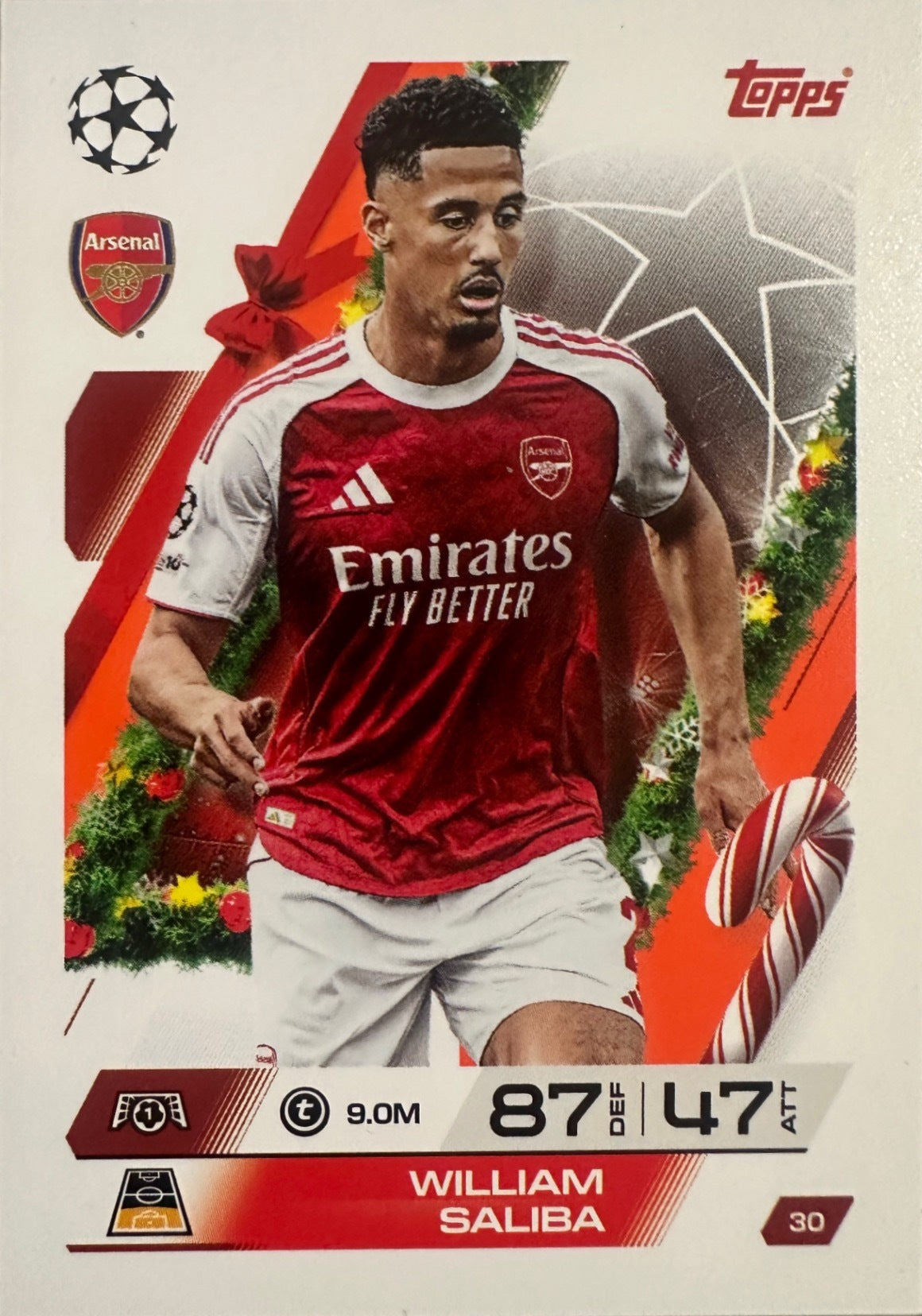 Topps Match Attax 2025/26 UCL Champions League - Scegli Parallel Festive Squadzone