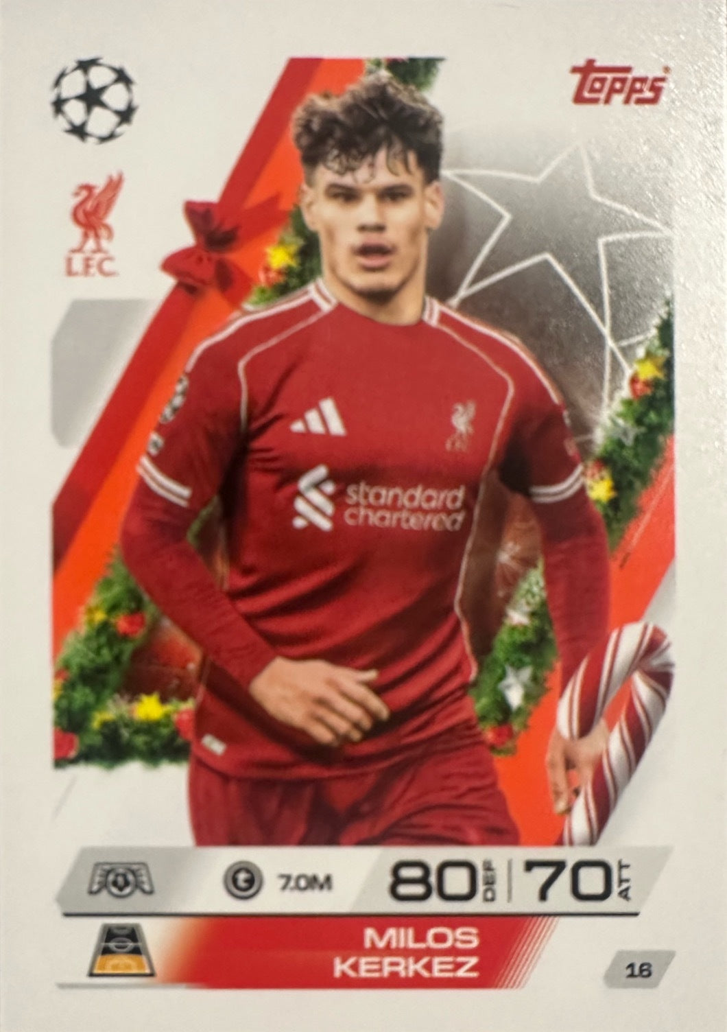 Topps Match Attax 2025/26 UCL Champions League - Scegli Parallel Festive Squadzone