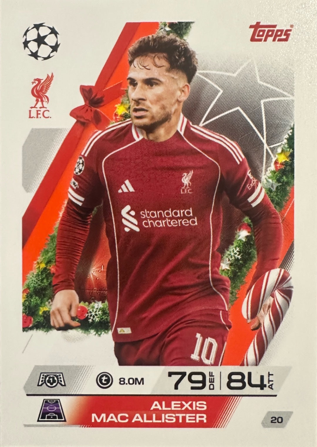Topps Match Attax 2025/26 UCL Champions League - Scegli Parallel Festive Squadzone