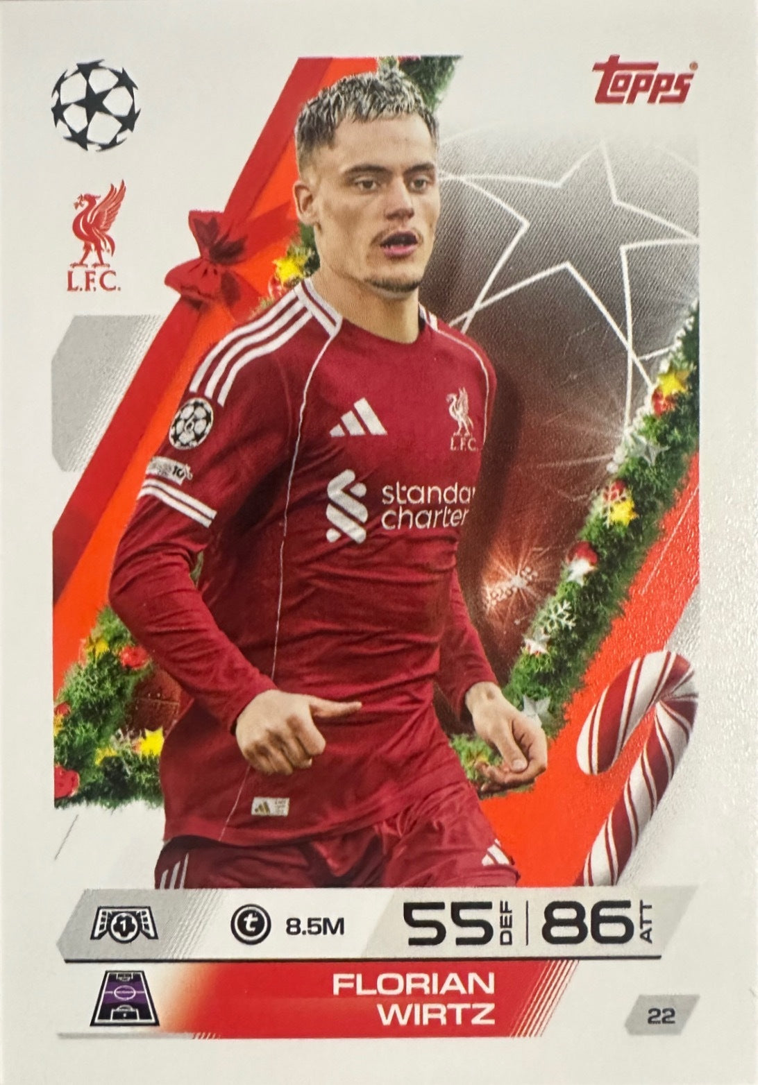 Topps Match Attax 2025/26 UCL Champions League - Scegli Parallel Festive Squadzone