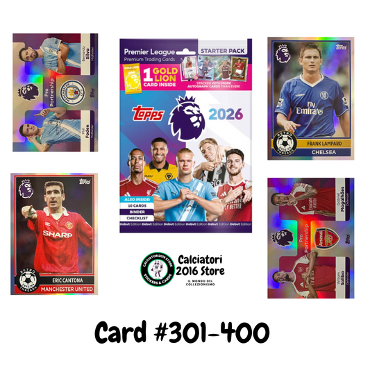 Topps Premier League 2025/26 2026 Scegli Card #301-400 Base Card Pro Partnership
