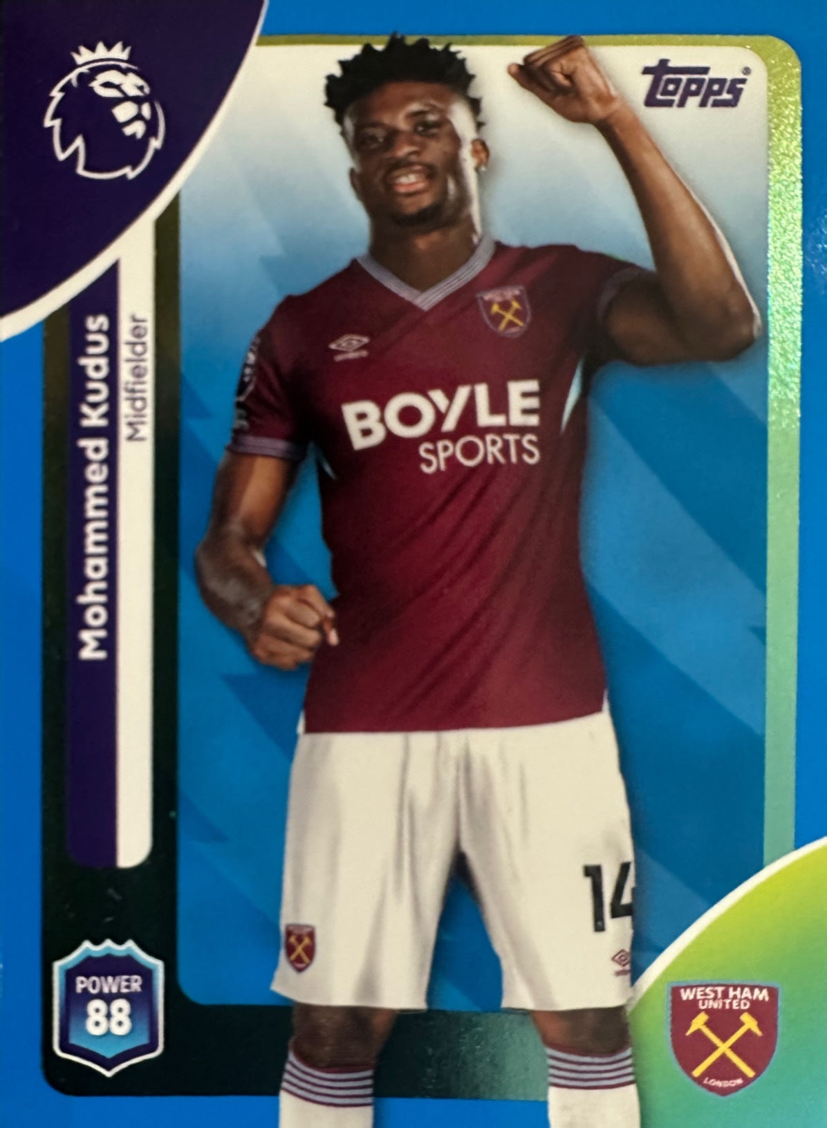 Topps Premier League 2025/26 2026 Scegli Card #226-360 Blue Parallel