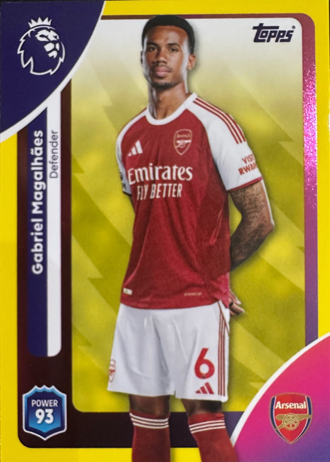 Topps Premier League 2025/26 2026 Scegli Card #1-360 Yellow Parallel