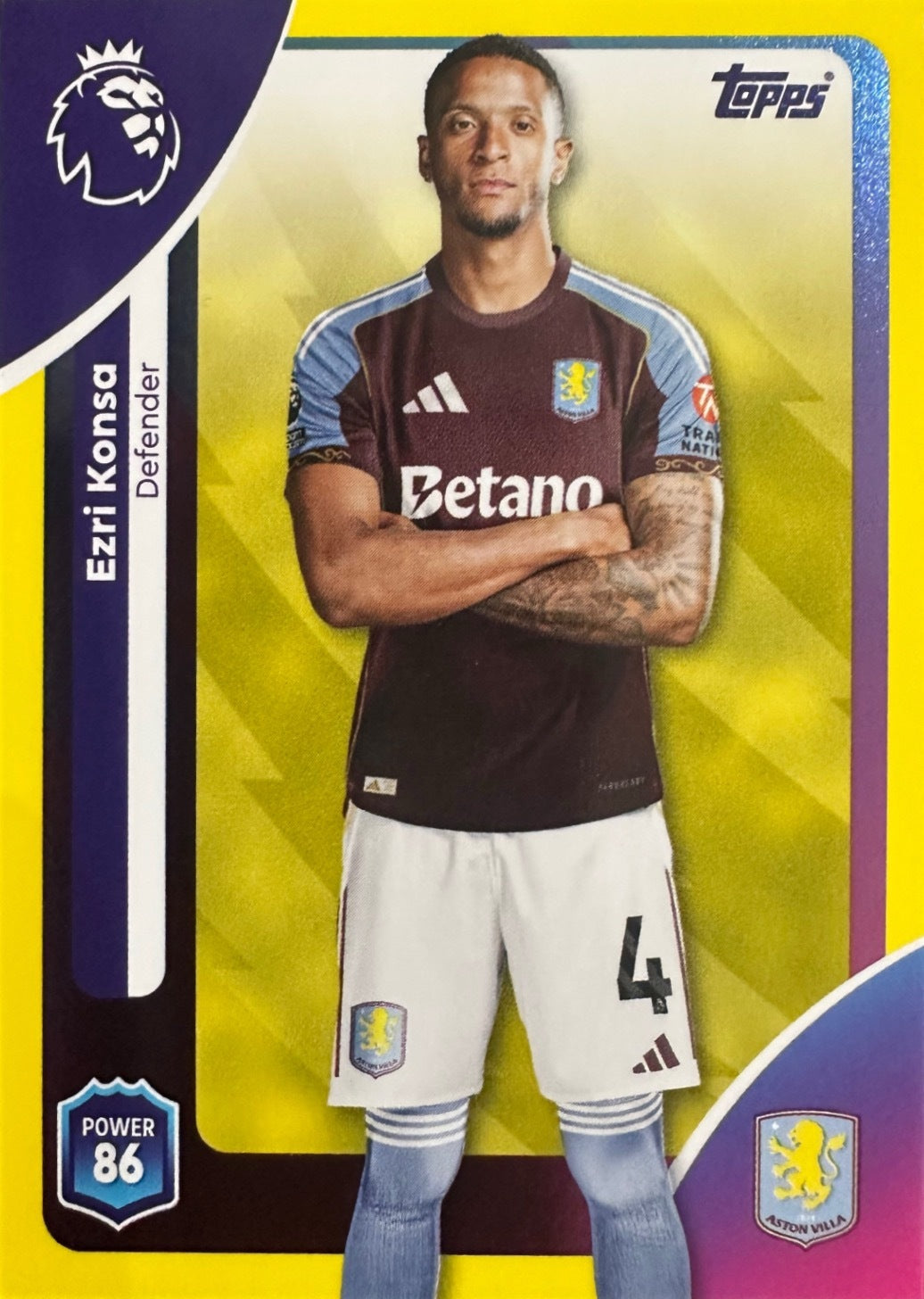Topps Premier League 2025/26 2026 Scegli Card #1-360 Yellow Parallel