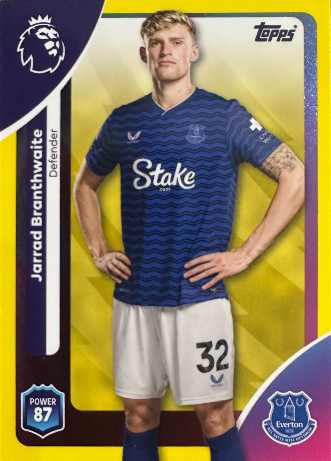 Topps Premier League 2025/26 2026 Scegli Card #1-360 Yellow Parallel