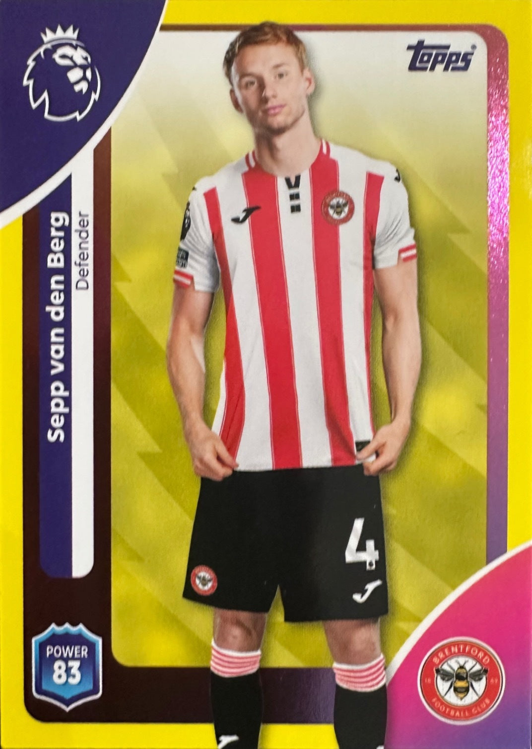 Topps Premier League 2025/26 2026 Scegli Card #1-360 Yellow Parallel