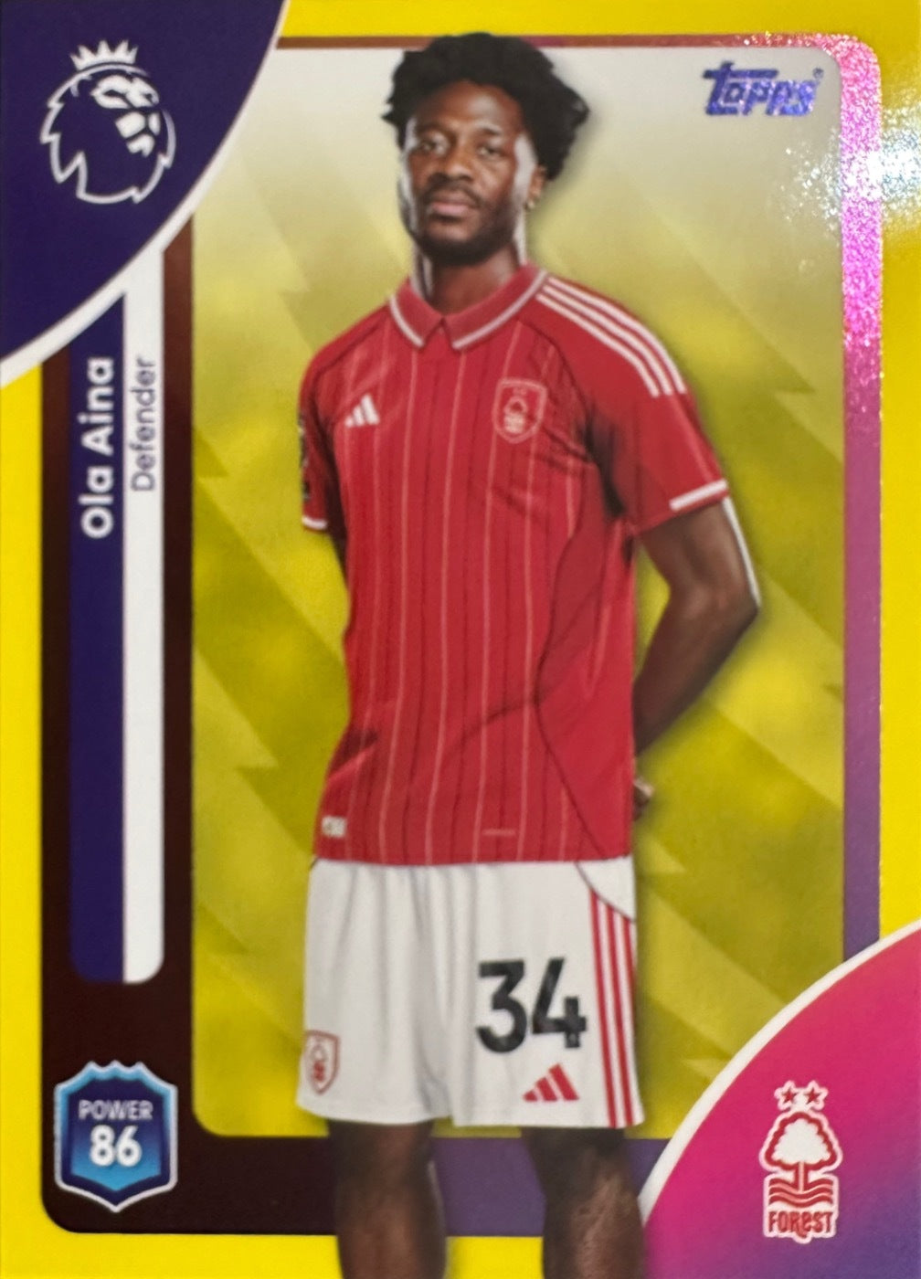 Topps Premier League 2025/26 2026 Scegli Card #1-360 Yellow Parallel