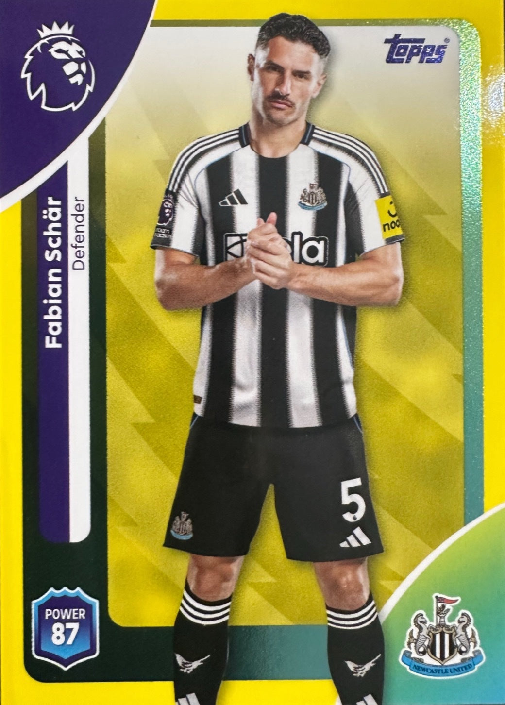 Topps Premier League 2025/26 2026 Scegli Card #1-360 Yellow Parallel