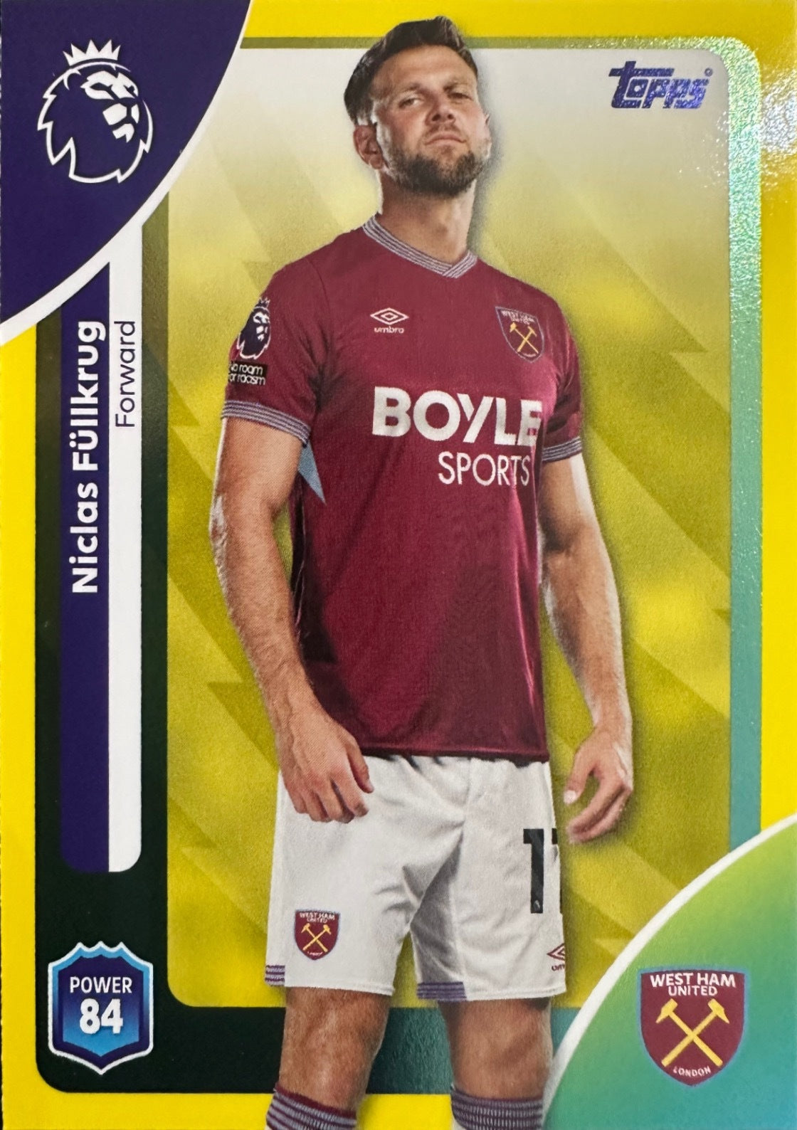 Topps Premier League 2025/26 2026 Scegli Card #1-360 Yellow Parallel