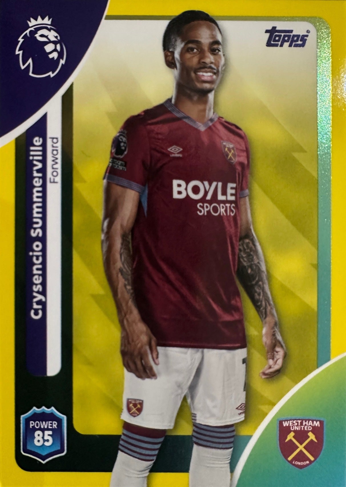 Topps Premier League 2025/26 2026 Scegli Card #1-360 Yellow Parallel