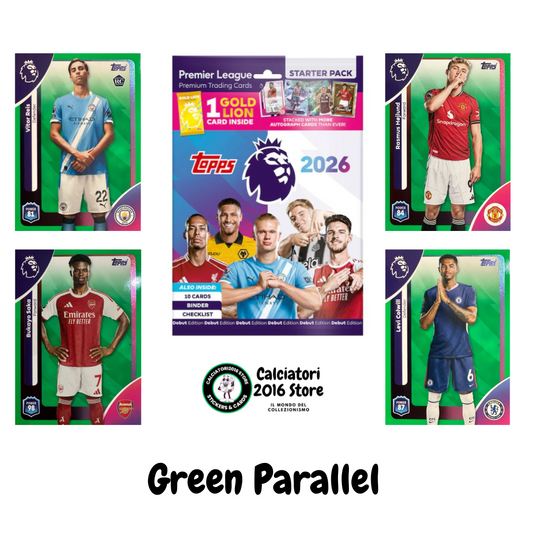 Topps Premier League 2025/26 2026 Scegli Card #1-360 Green Parallel