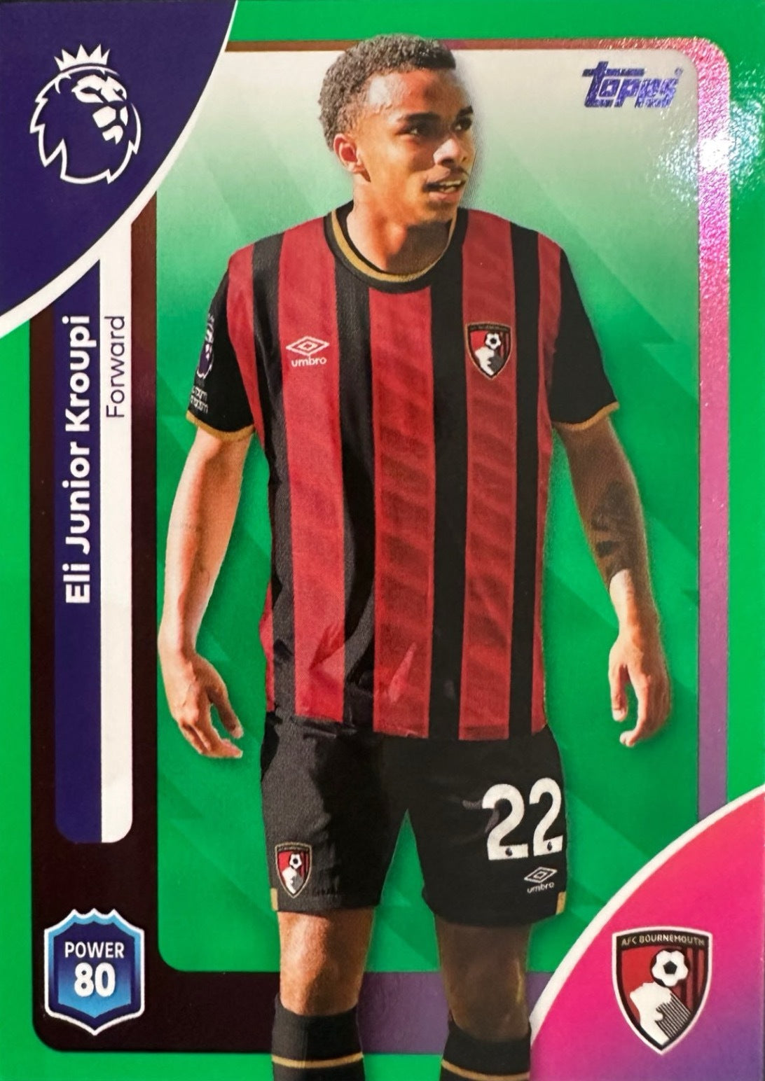 Topps Premier League 2025/26 2026 Scegli Card #1-360 Green Parallel