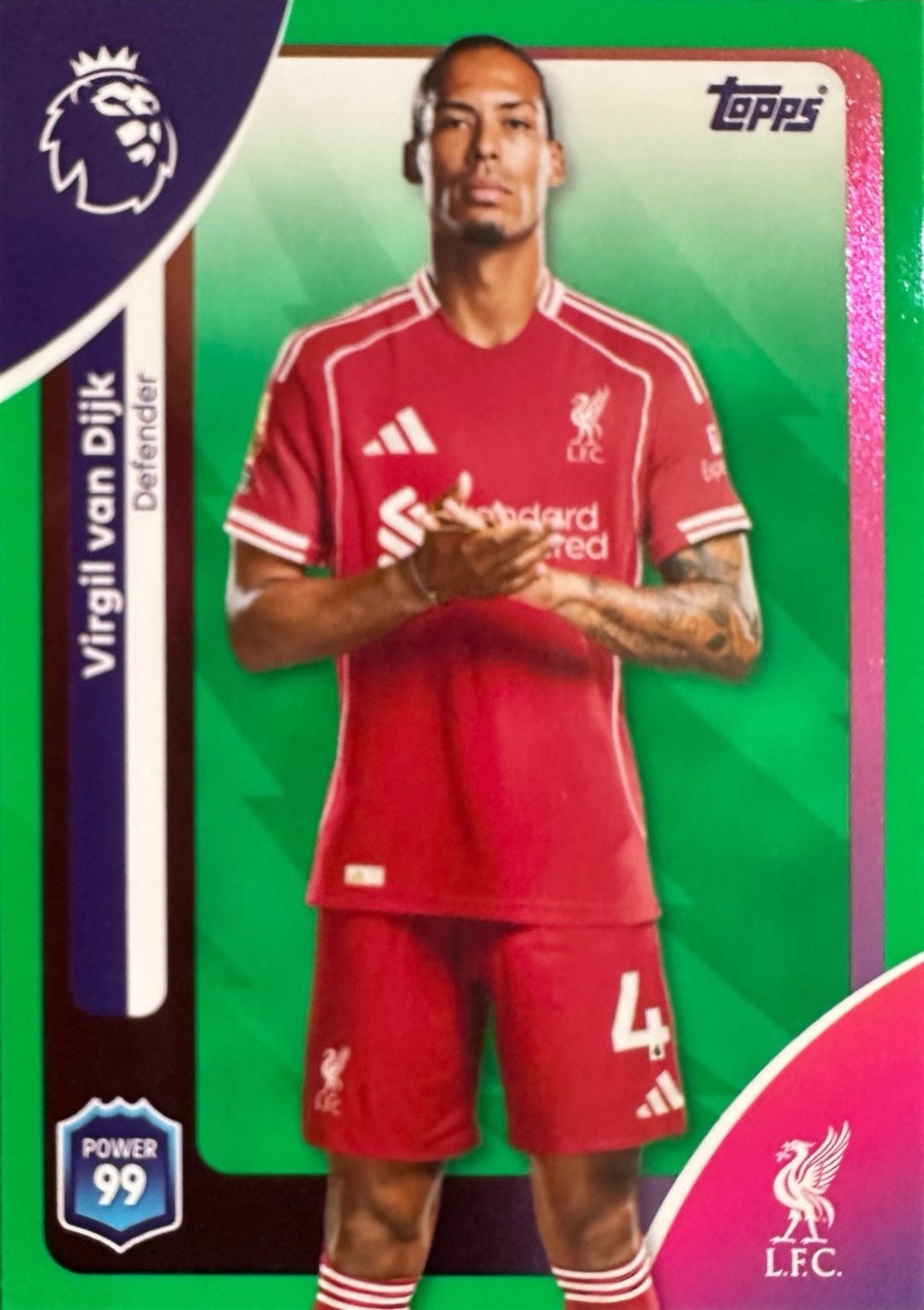 Topps Premier League 2025/26 2026 Scegli Card #1-360 Green Parallel