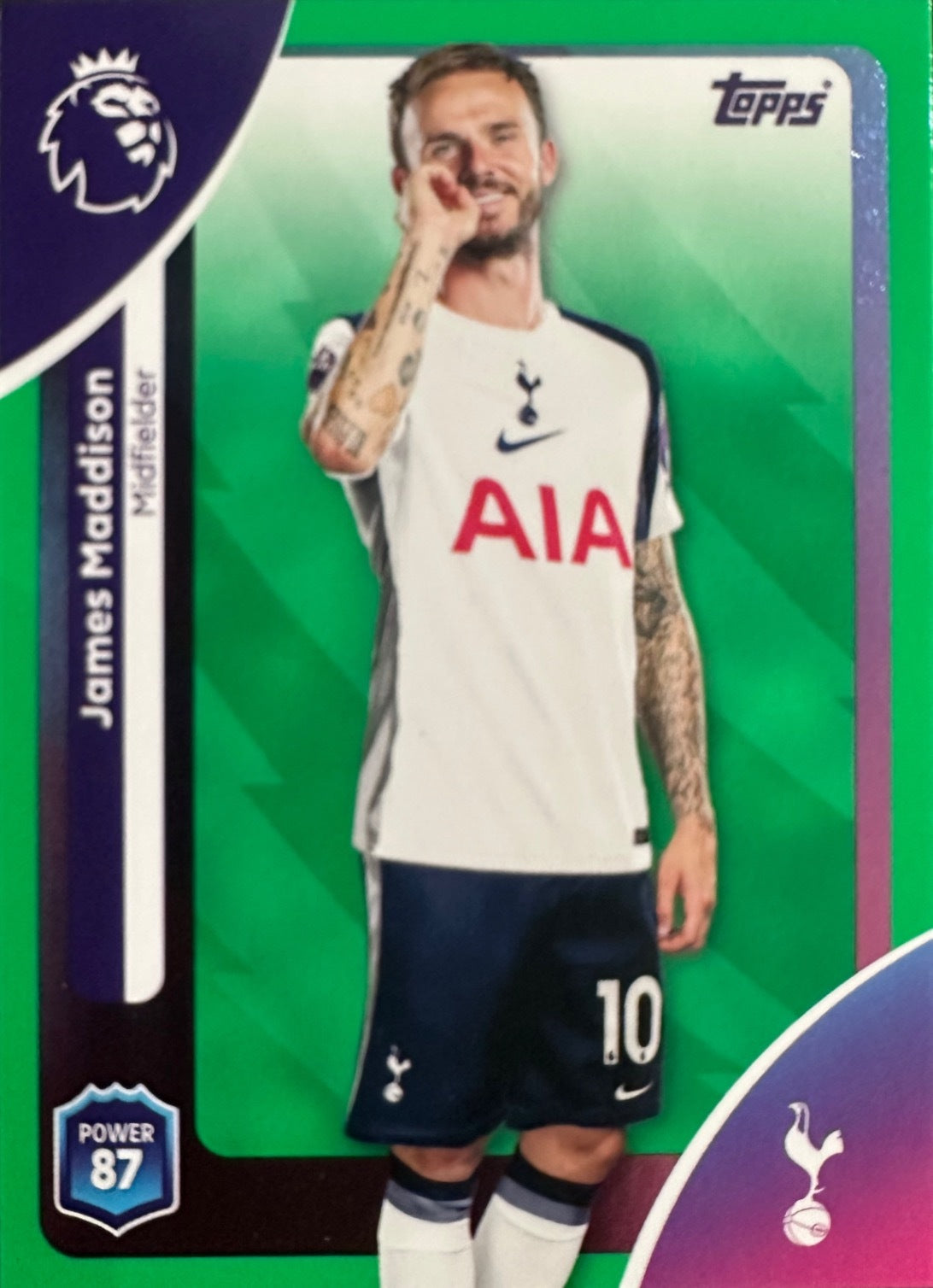 Topps Premier League 2025/26 2026 Scegli Card #1-360 Green Parallel