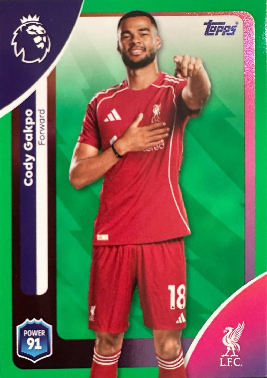 Topps Premier League 2025/26 2026 Scegli Card #1-360 Green Parallel