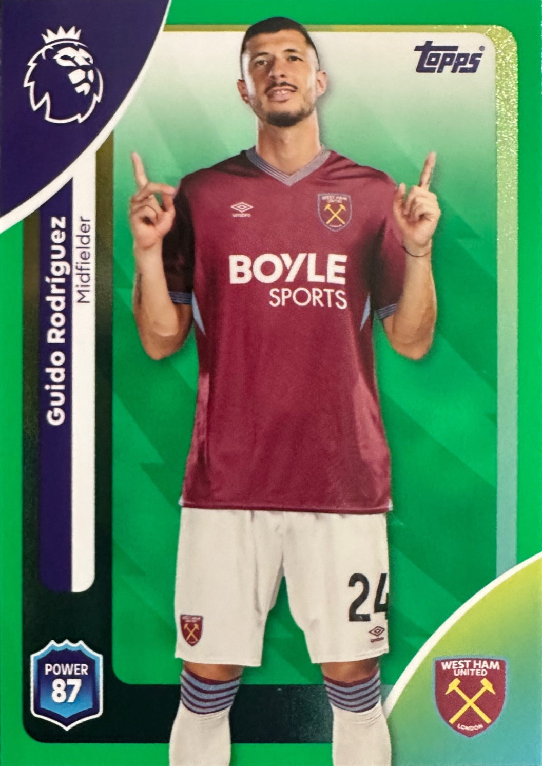 Topps Premier League 2025/26 2026 Scegli Card #1-360 Green Parallel