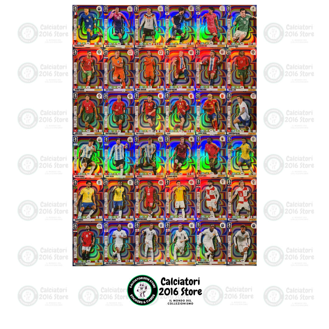 Adrenalyn XL World Cup 2026 - Set completo 36 Limited Edition XXL