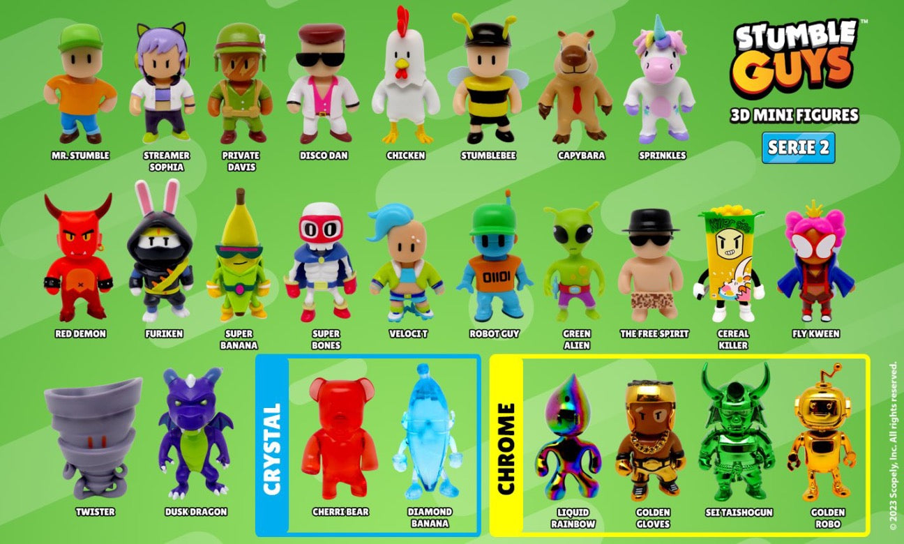 Stumble Guys Mini Figures Serie 4 - Collezionabili, Scegli Il