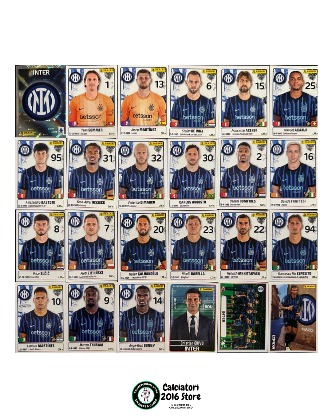 Calciatori Panini 2025 -26 - squadre complete a scelta
