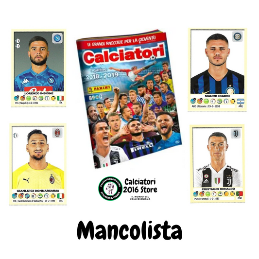 Calciatori panini 2018/19 - Scegli figurina Da 1 A 100