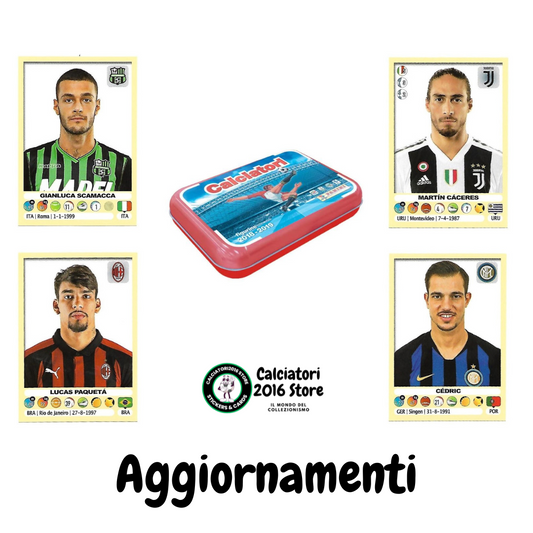 Calciatori panini 2018/19 - Scegli figurina Aggiornamenti Da M1 a M48