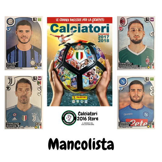 Calciatori panini 2017/18 - Scegli figurina Da 1 a 100
