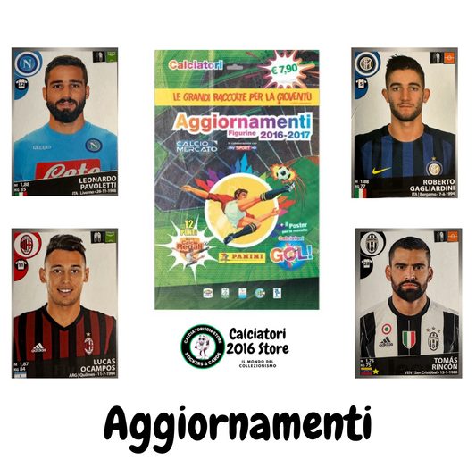 Calciatori panini 2016/17 - Scegli figurina Aggiornamenti Da M1 a M48