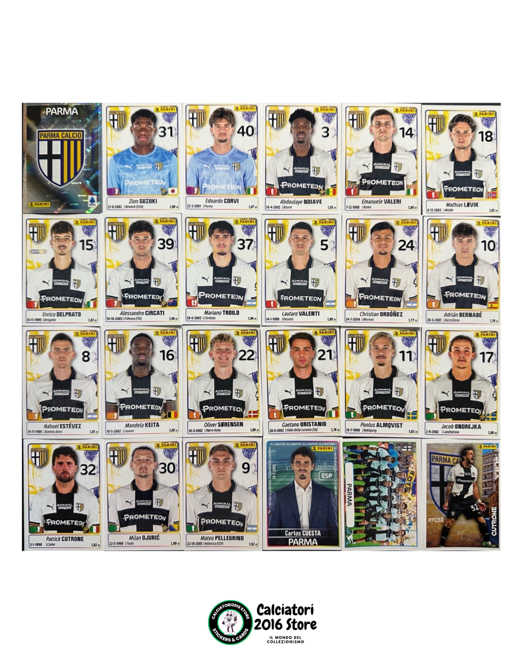 Calciatori Panini 2025 -26 - squadre complete a scelta