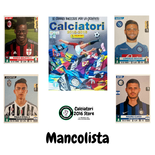 Calciatori panini 2015/16 - Scegli figurina da 1 a 100